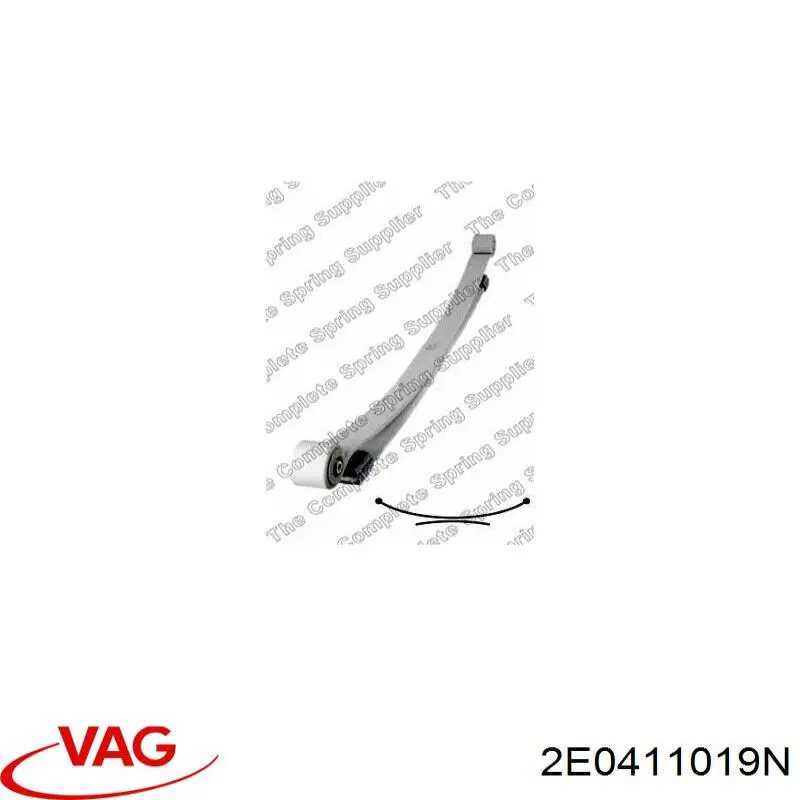 Compre 2E0411019N VAG Suspensão de lâminas dianteira