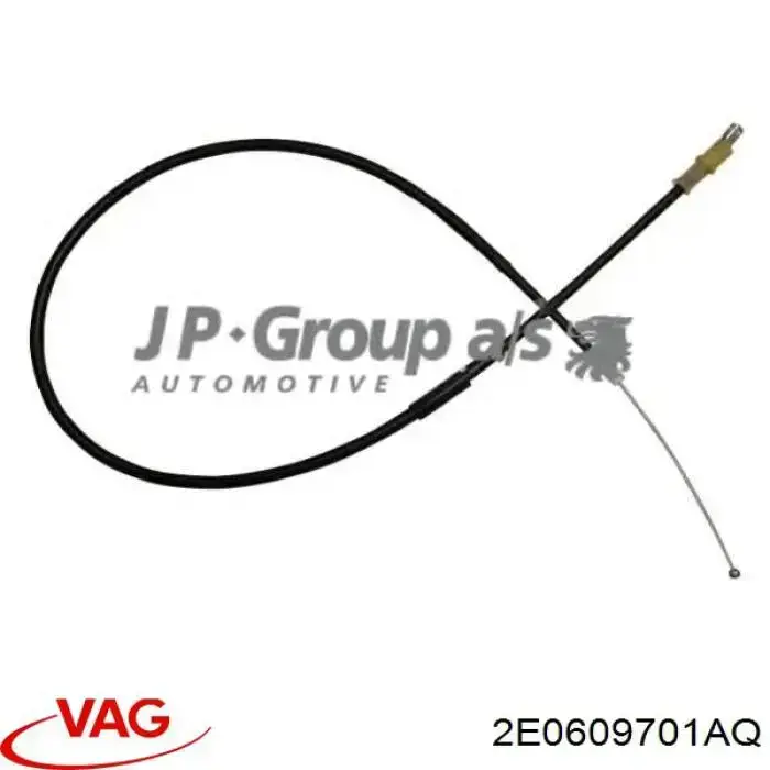 Compre 2E0609701AQ VAG Cabo traseiro direito/esquerdo do freio de estacionamento