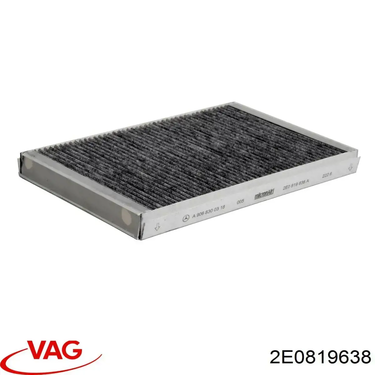 2E0819638 VAG Filtro de salão