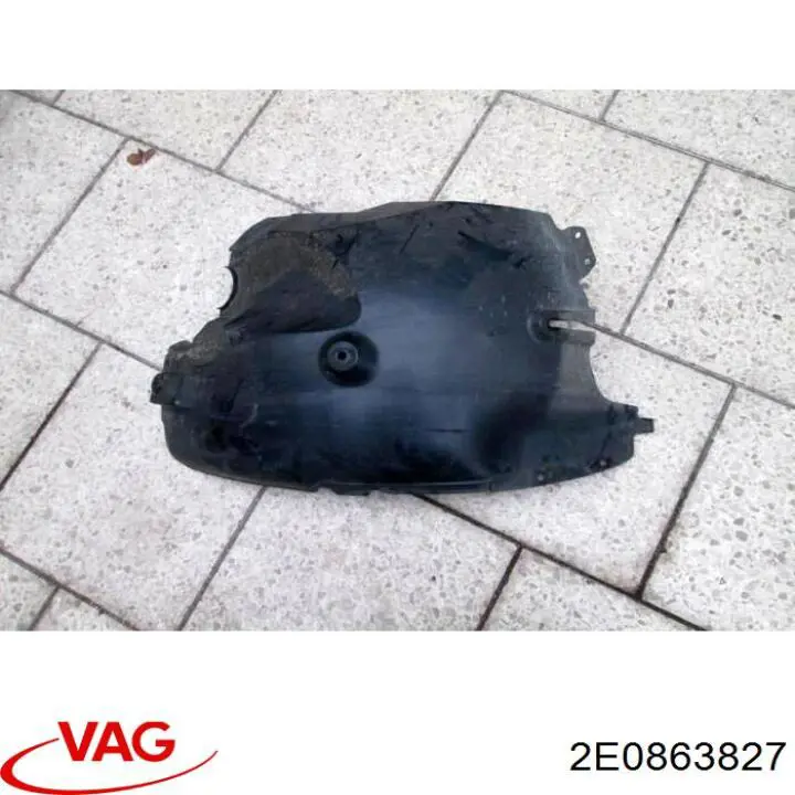 Guarda-barras esquerdo traseiro do pára-lama dianteiro VAG 2E0863827 preço, a partir de 25,21 USD