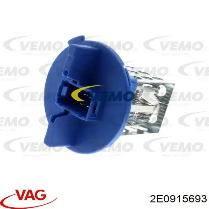 Resistor (resistência) de ventilador de forno (de aquecedor de salão) VAG 2E0915693 preço, a partir de 15,73 USD