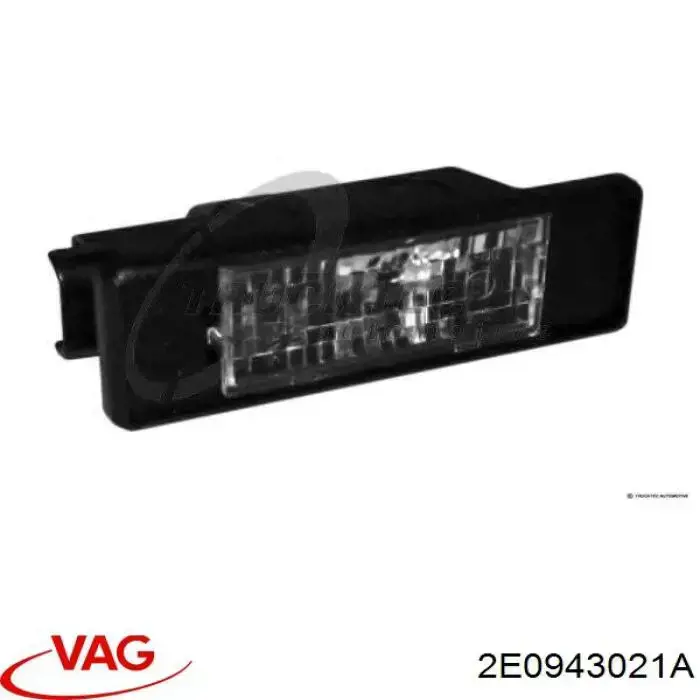 2E0943021A VAG Lanterna da luz de fundo de matrícula traseira