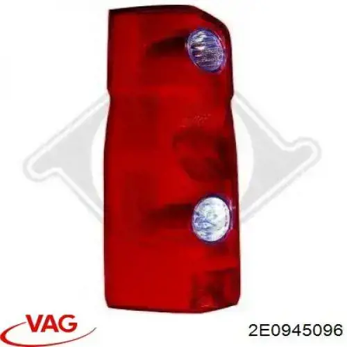 Compre 2E0945096 VAG Lanterna traseira direita