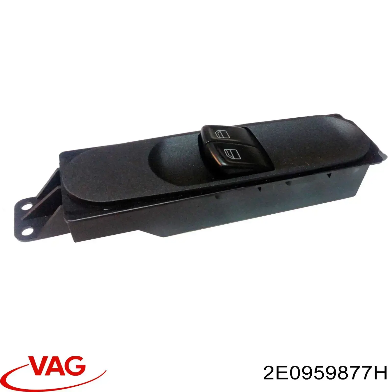 2E0959877H VAG Unidade de botões dianteira esquerda de controlo de elevador de vidro
