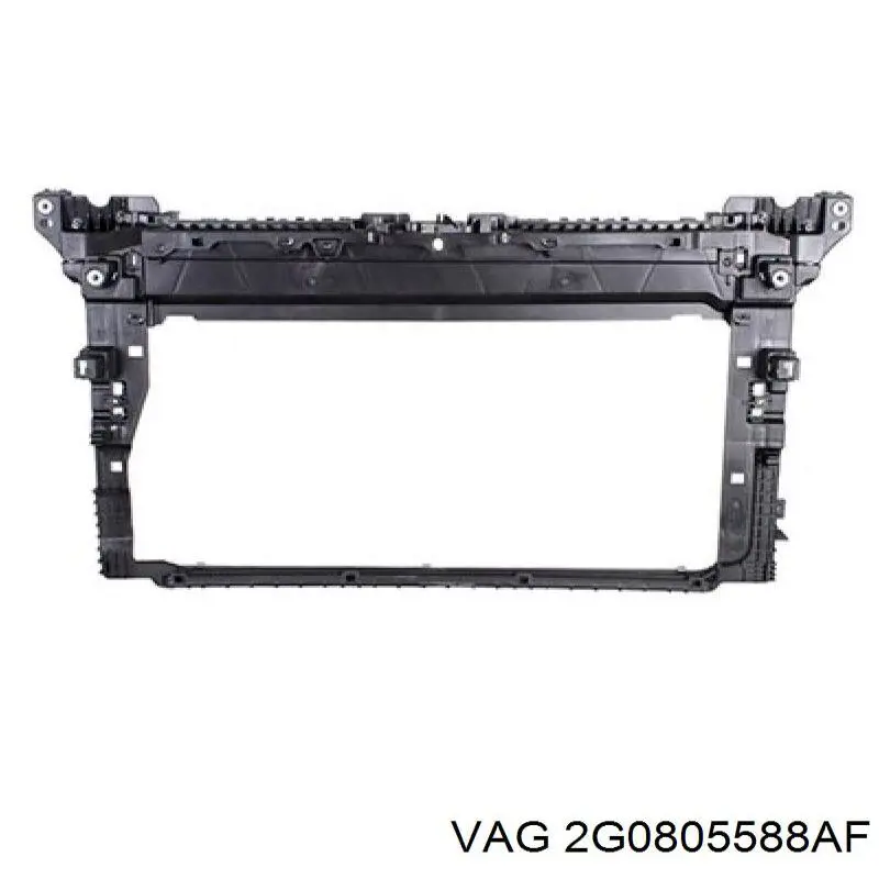 2G0805588AF VAG Suporte do radiador montado (painel de montagem de fixação das luzes)