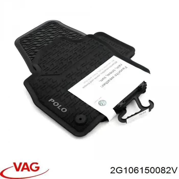 Tapetes dianteiros + traseiros, kit VAG 2G106150082V preço, a partir de 118,09 USD