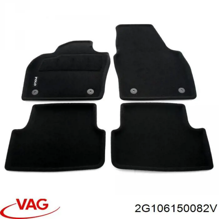 Compre 2G106150082V VAG Tapetes dianteiros + traseiros, kit