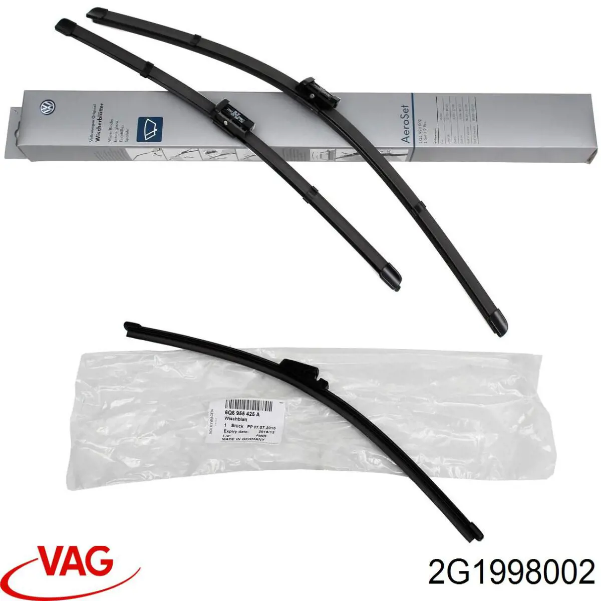 Compre 2G1998002 VAG Limpa-pára-brisas do pára-brisas, kit de 2 un.