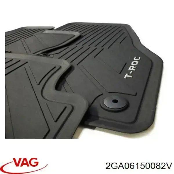 2GA06150082V VAG Tapetes dianteiros + traseiros, kit