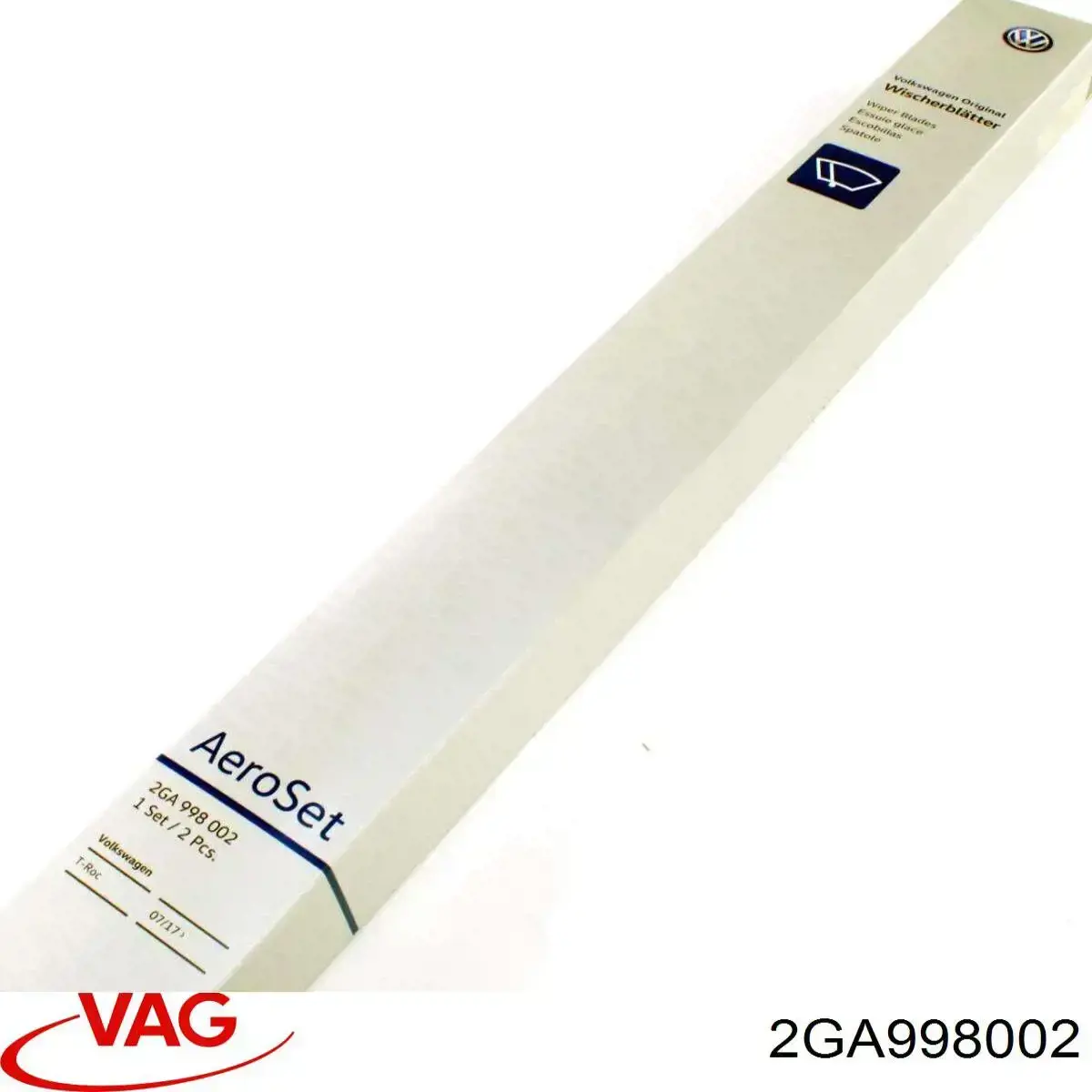 Limpa-pára-brisas do pára-brisas, kit de 2 un. VAG 2GA998002 preço, a partir de 26,42 USD