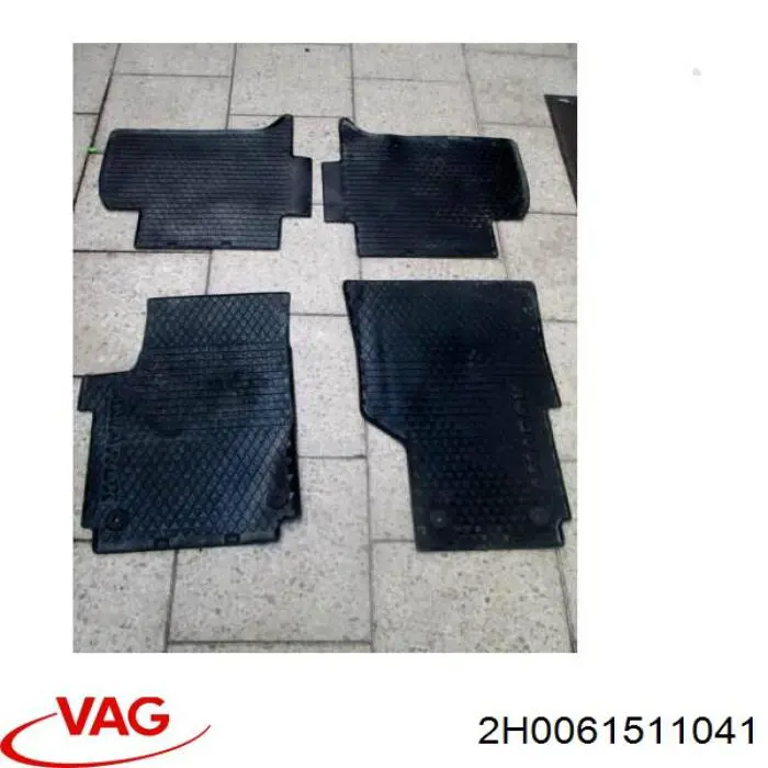 2H006151282V VAG Tapete traseiro, kit de 2 un.