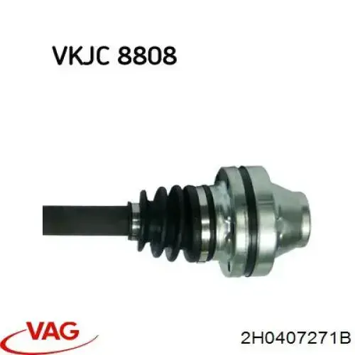 Semieixo (acionador) dianteiro VAG 2H0407271F preço, a partir de 130,25 USD