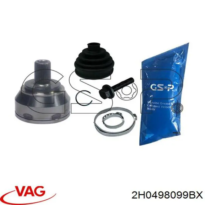 Junta homocinética externa dianteira VAG 2H0498099BX preço, a partir de 644,47 USD