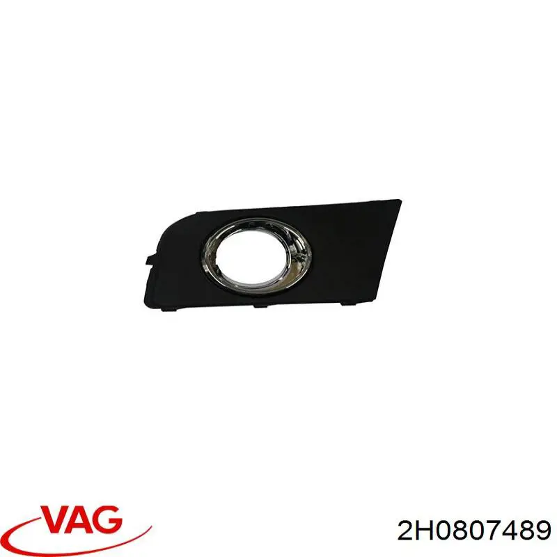 2H0807489 VAG Tampão (grelha) das luzes de nevoeiro do pára-choque dianteiro direito