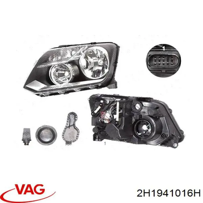 Luz direita VAG 2H1941016H preço, a partir de 286,53 USD