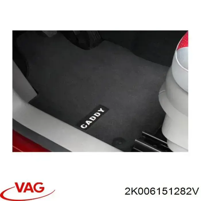 2K006151282V VAG Tapete traseiro, kit de 2 un.