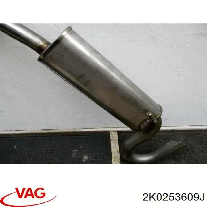 Compre 2K0253609J VAG Silenciador, parte traseira