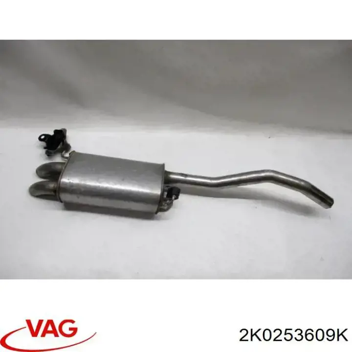 Compre 2K0253609K VAG Silenciador, parte traseira