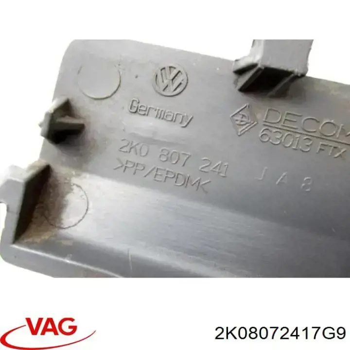 Compre 2K08072417G9 VAG Tampão dianteira do pára-choque do gancho de reboque