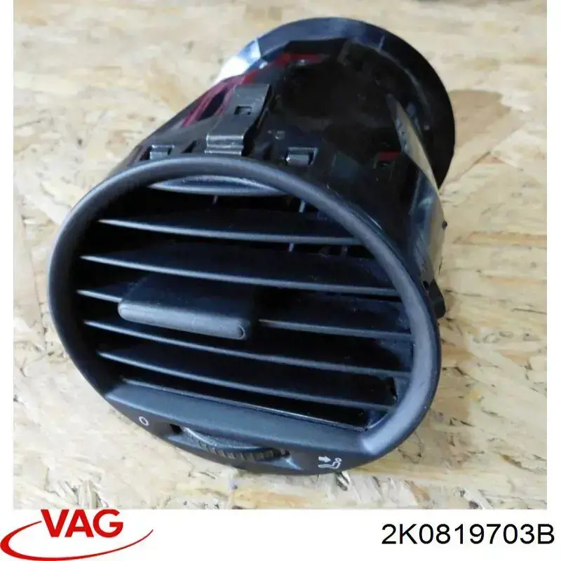 2K0819703B9B9 VAG Grelha de ventilação de salão no "painel de instrumentos"
