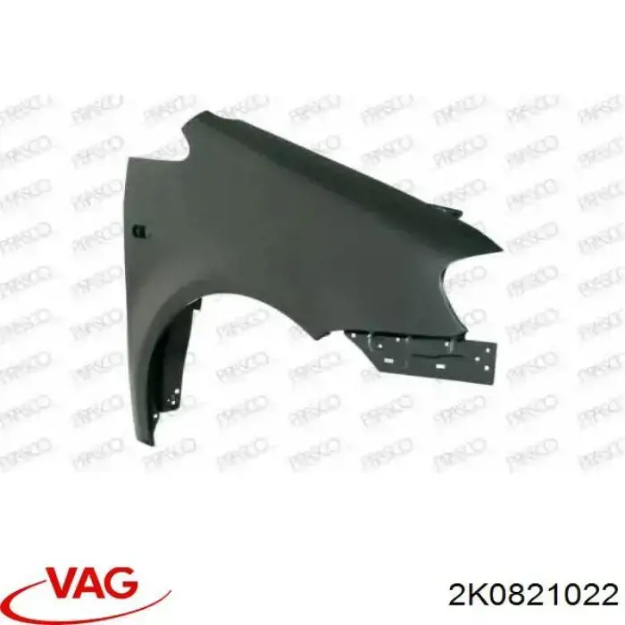 Pára-lama dianteiro direito VAG 2K0821022 preço, a partir de 136,34 USD