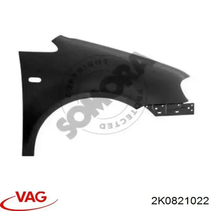 Compre 2K0821022 VAG Pára-lama dianteiro direito