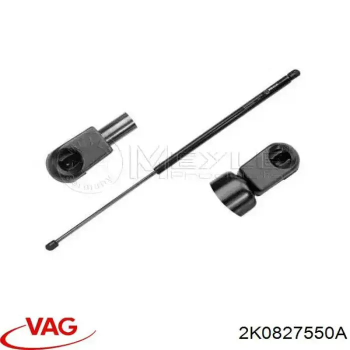 Compre 2K0827550A VAG Amortecedor de tampa de porta-malas (de 3ª/5ª porta traseira)