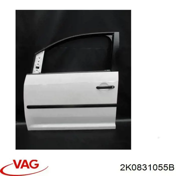 Porta dianteira esquerda VAG 2K0831055B preço, a partir de 217,08 USD