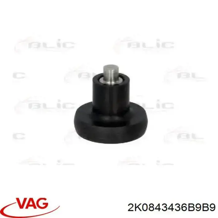 Rolo direito superior da porta lateral (deslizante) VAG 2K0843436B9B9 preço, a partir de 46,74 USD