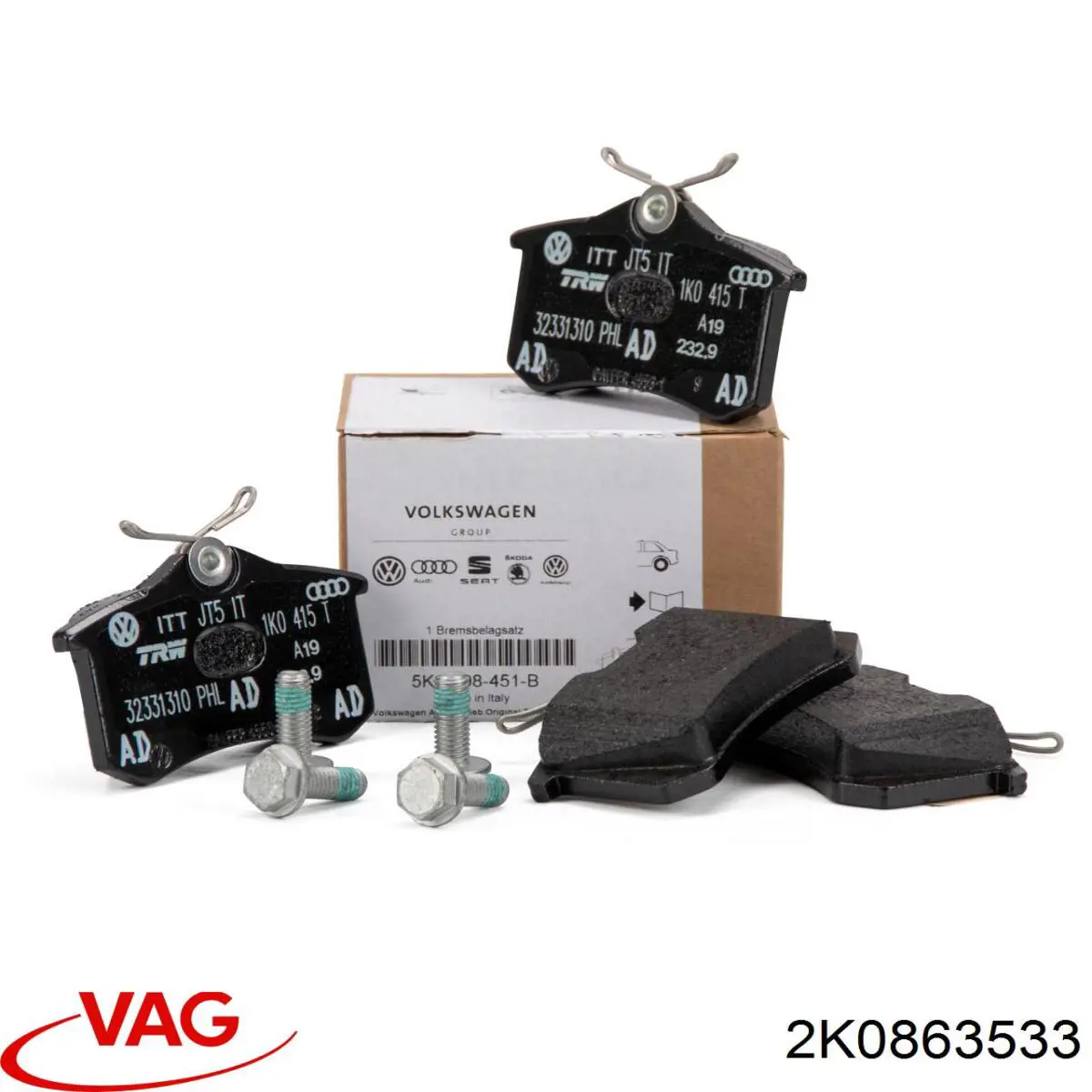 Fixação de estante de porta-malas 14863001 AND