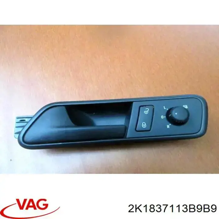 2K1837113B9B9 VAG Maçaneta interna esquerda da porta dianteira