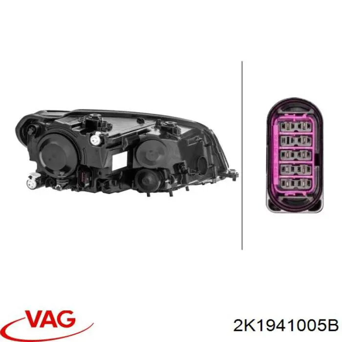 2K1941005B VAG Luz esquerda