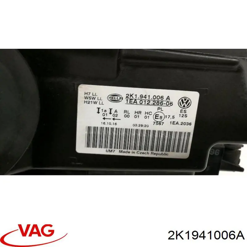 Compre 2K1941006 VAG Luz direita