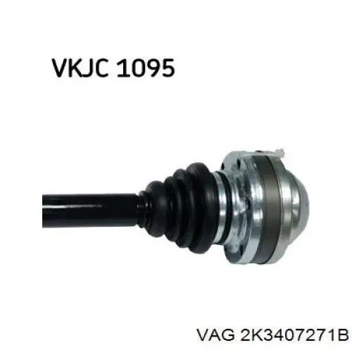 Semieixo (acionador) dianteiro esquerdo VAG 2K3407271B preço, a partir de 90,39 USD