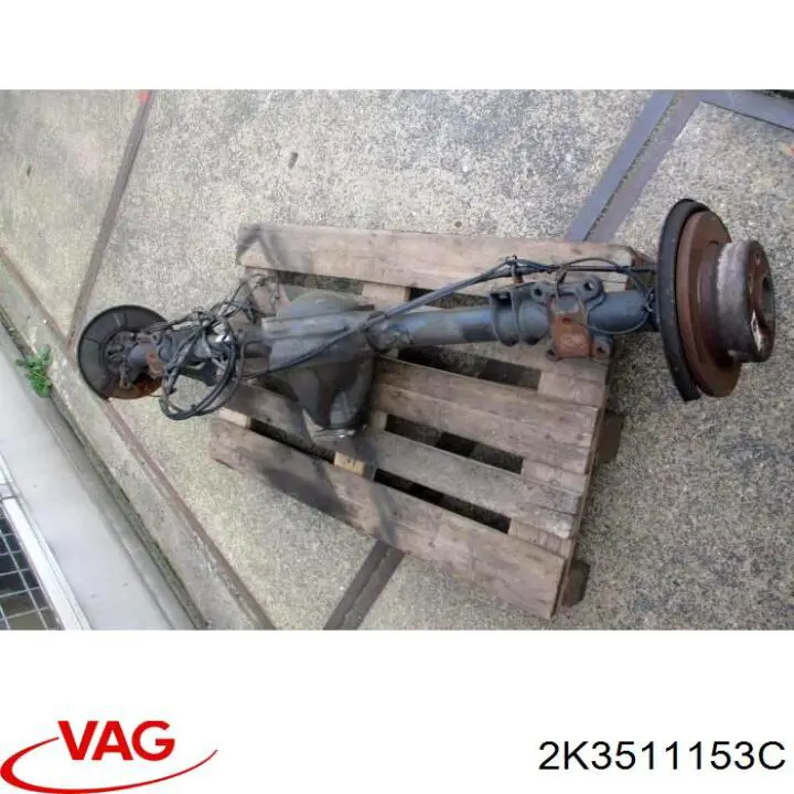 Compre 2K3511153C VAG Grade de proteção da suspensão de lâminas traseira