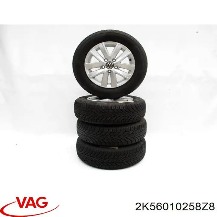 Discos de roda de aleação ligeira (de aleação ligeira, de titânio) Volkswagen Caddy III 2KB, 2KJ, 2CB, 2CJ