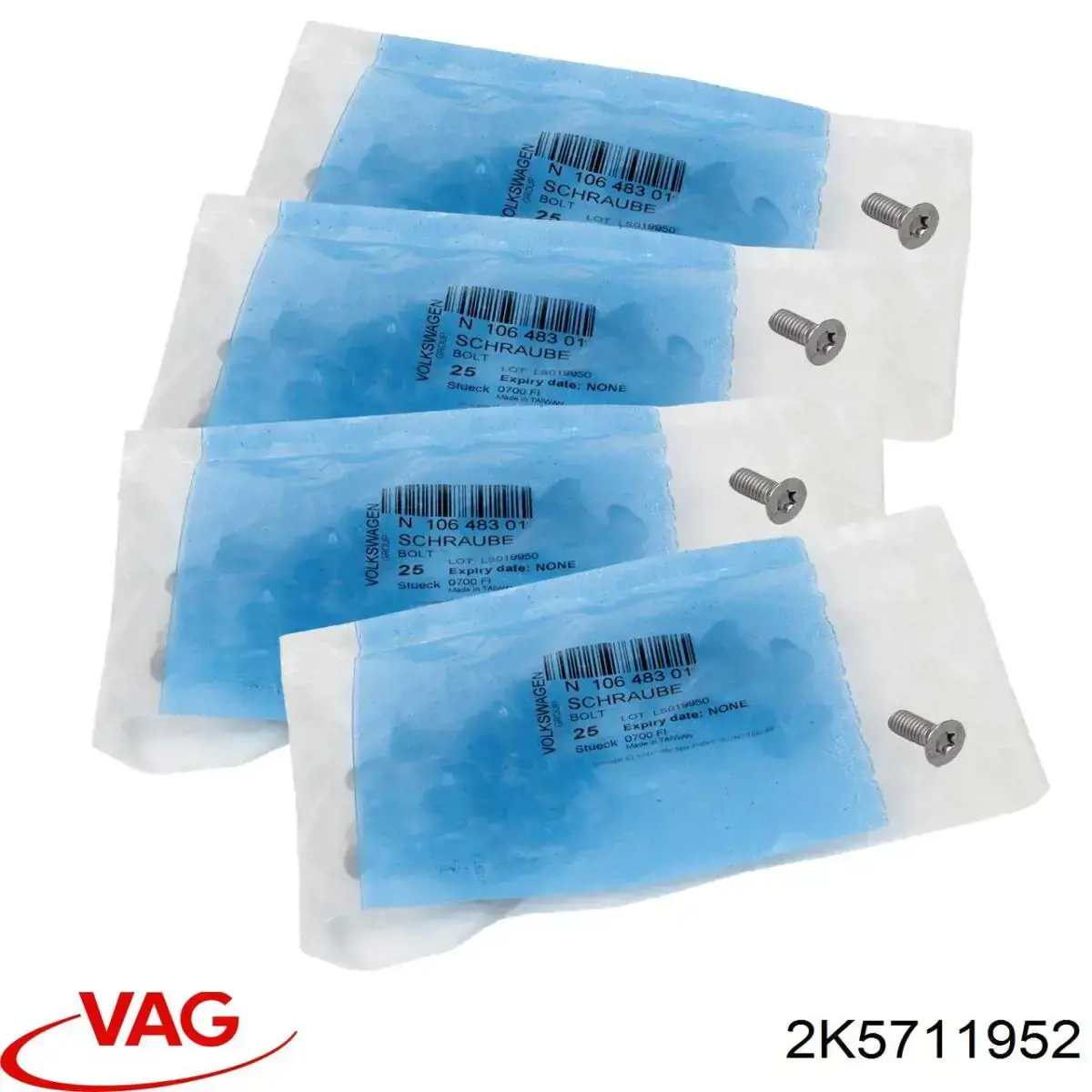 Compre 2K0711952 VAG Guia de cabos do freio de estacionamento