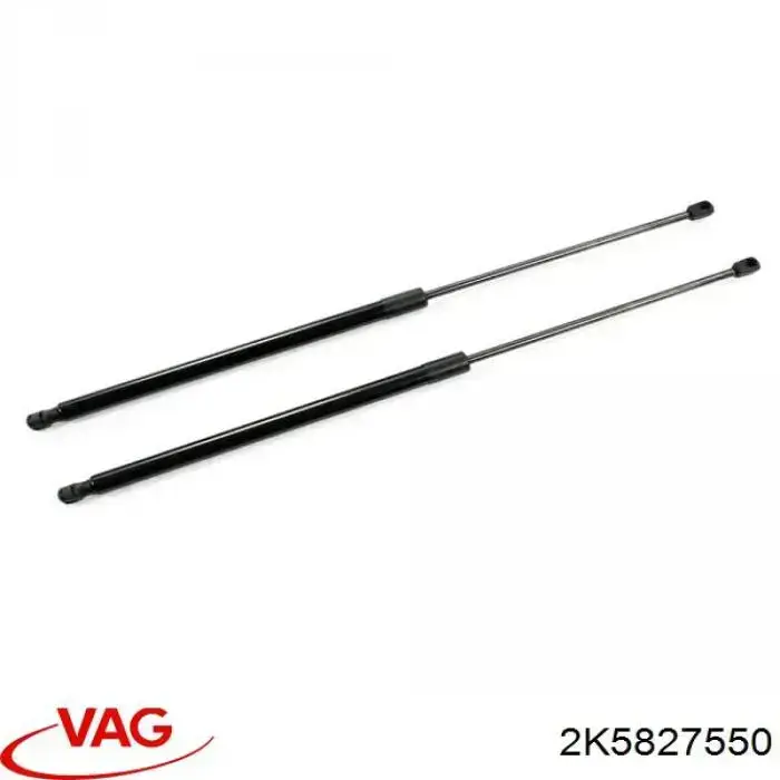 Compre 2K0827550B VAG Amortecedor de tampa de porta-malas (de 3ª/5ª porta traseira)