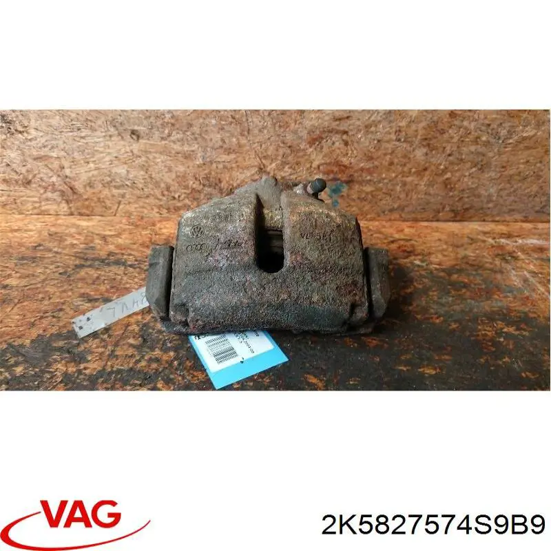 2K5827574S9B9 VAG Tampa de maçaneta externa da porta traseira esquerda