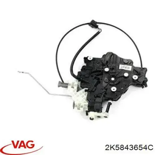 2K5843654C VAG Fecho da porta lateral deslizante direita