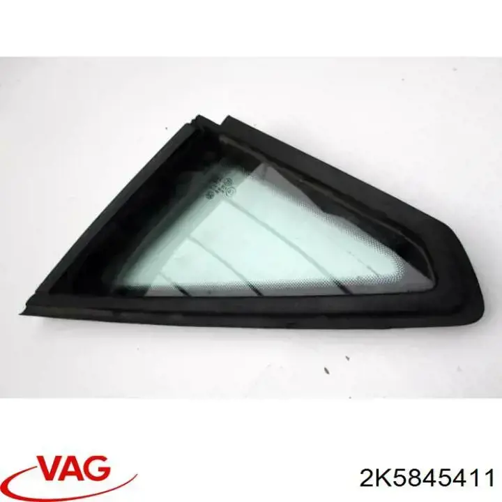 2K5845411 VAG Vidro de janelo da porta dianteira esquerda