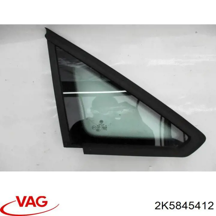 2K0845412H VAG Vidro de janelo da porta dianteira direita