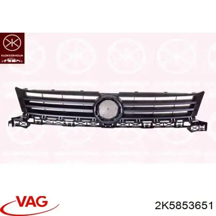 2K58536519B9 VAG Grelha do radiador