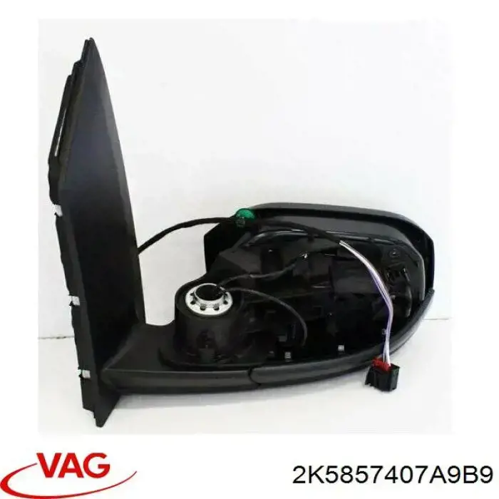 2K5857407A9B9 VAG Espelho de retrovisão esquerdo