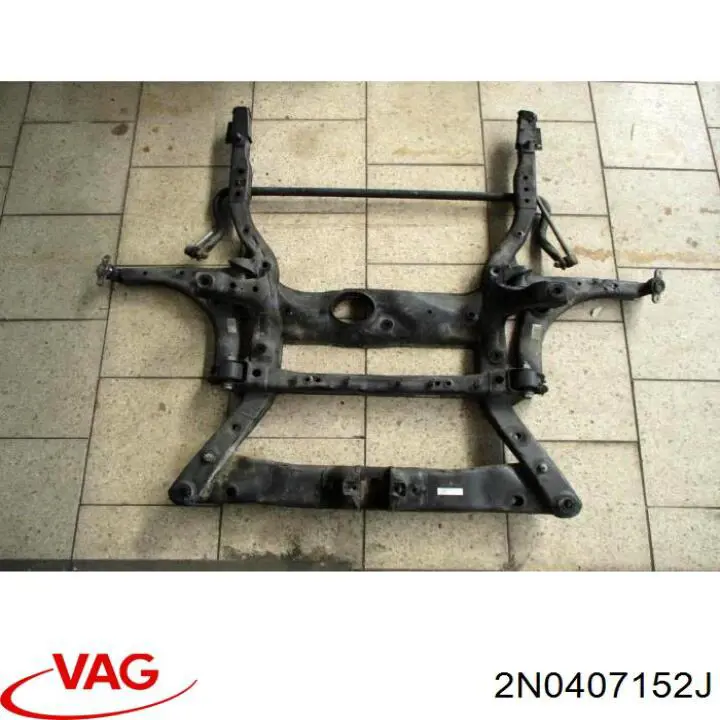 2N0407152J VAG Braço oscilante inferior direito de suspensão dianteira