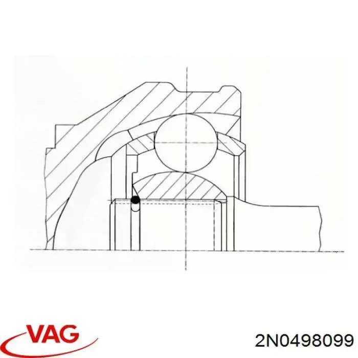 Compre 2N0498099 VAG Junta homocinética externa dianteira