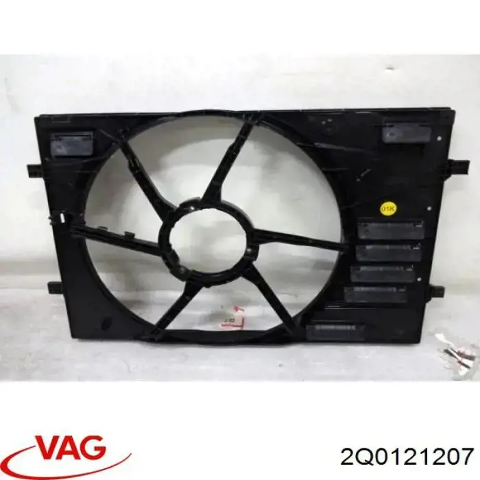 2Q0121207 VAG Difusor do radiador de esfriamento