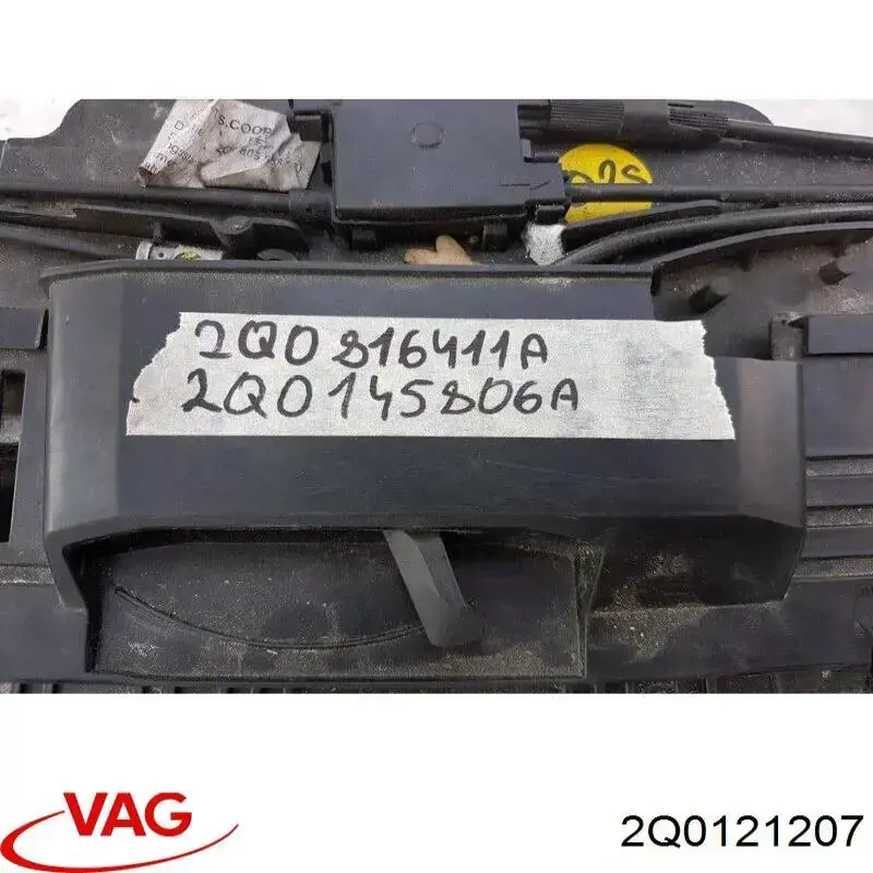 Compre 2Q0121207 VAG Difusor do radiador de esfriamento