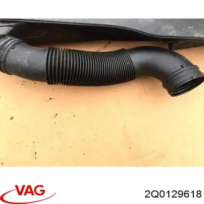 2Q0129618 VAG Cano derivado de ar, entrada de filtro de ar