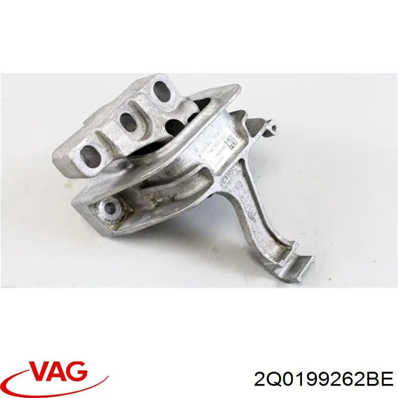 2Q0199262BE VAG Coxim (suporte) direito de motor